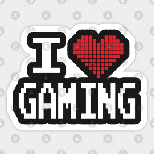 GAMER - I LOVE GAMING Sticker by ShirtFace